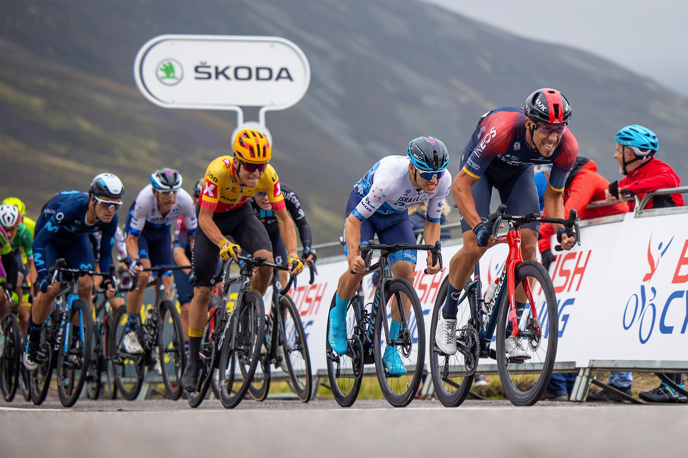 Tour Of Britain at Glenshee